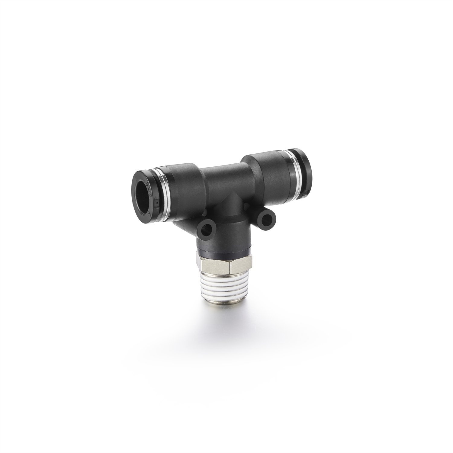 Quick Connecting PGT Fittings for Pneumatic Pipes & Tubes Plastic Tee Type Fittings