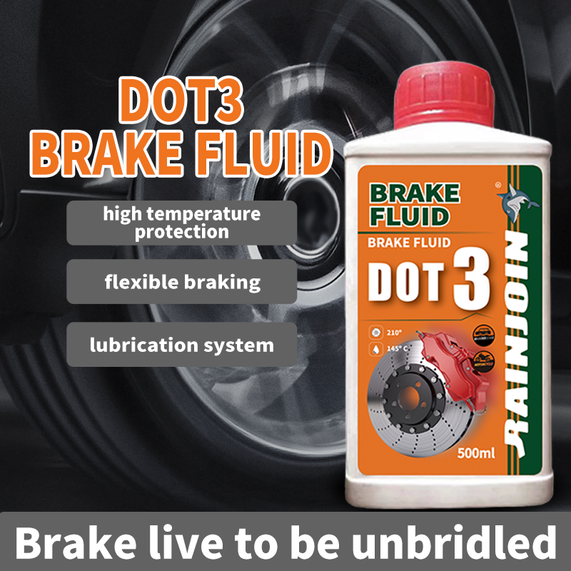Hot Sale DOT3 Brake Fluid 500ml Universal Synthetic Lubricant for Automotive