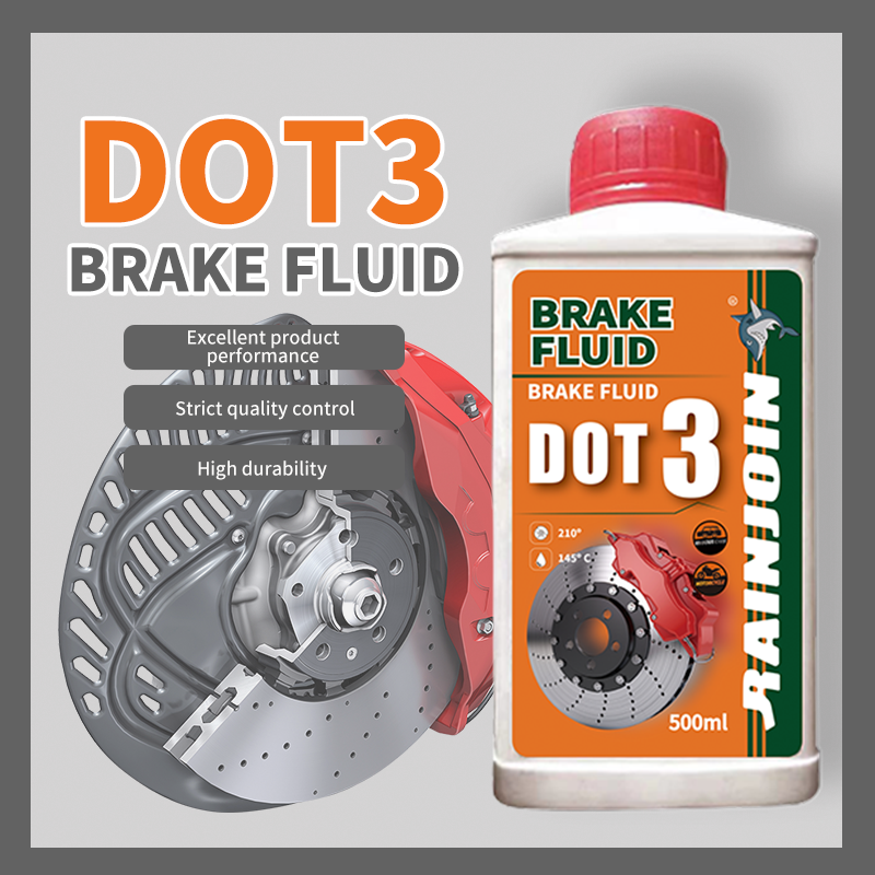 Hot Sale DOT3 Brake Fluid 500ml Universal Synthetic Lubricant for Automotive