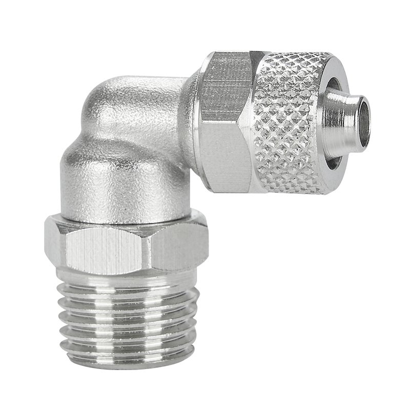 Brass Air Fittings Branch Knurling Hexagon Nut Thread for Pneumatic Parts High Quality Pneumatic Connector