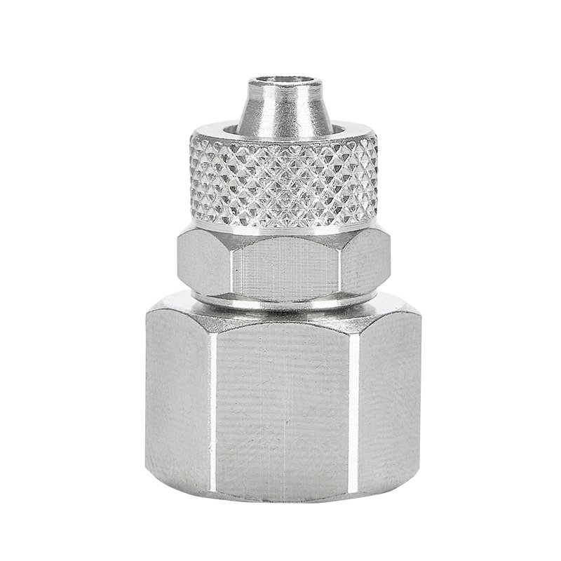 Brass Air Fittings Branch Knurling Hexagon Nut Thread for Pneumatic Parts High Quality Pneumatic Connector