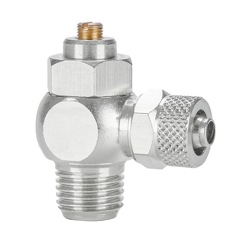Brass Air Fittings Branch Knurling Hexagon Nut Thread for Pneumatic Parts High Quality Pneumatic Connector