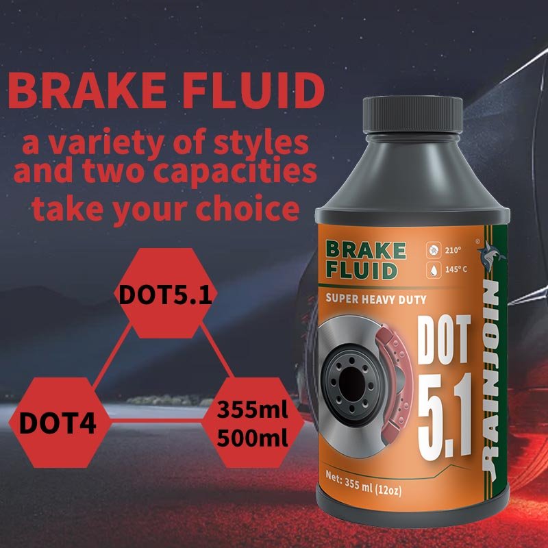 RAINJOIN DOT5.1 355ML Synthetic Brake Fluid Car High Temperature protection Brake Fluid