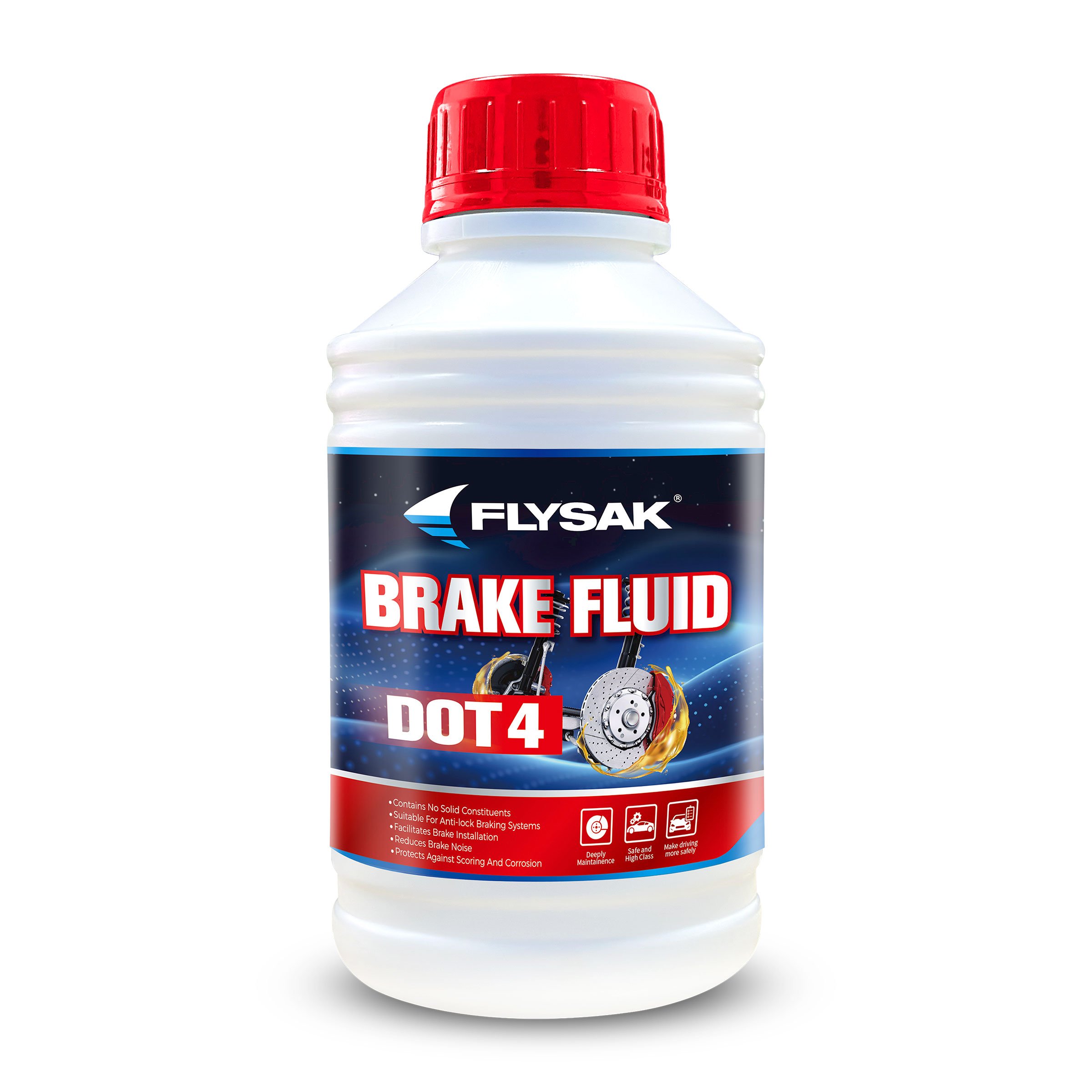 Flysak Brand Brake Fluid DOT3 Lubricant Car Care Heavy Duty Lubricant Dot3 Dot4 Auto Service Brake Oil