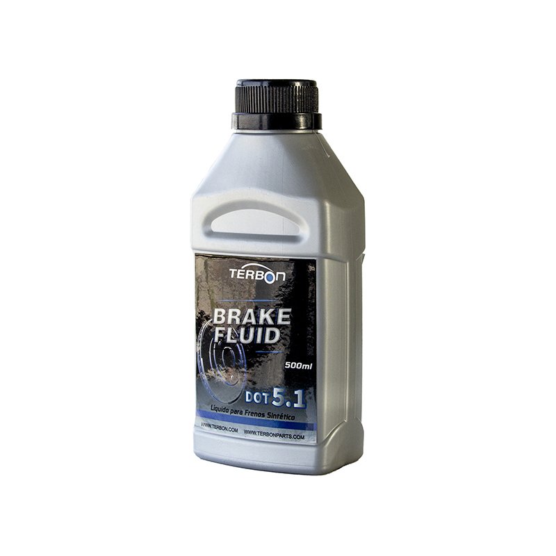 Terbon Wholesale Brake System 500ml Plastic Flat Bottle Brake Fluid DOT 3/4/5.1 Car Brake Lubricants