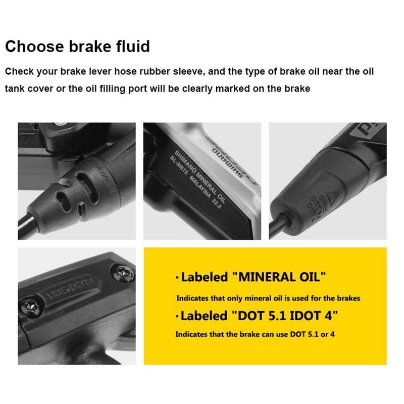 EZMTB 60ml Bicycle Brake Fluid Bike Mineral Oil DOT Fit Cycling Mountain Bike Bike Hydraulic Disc Brake Oil Fluid