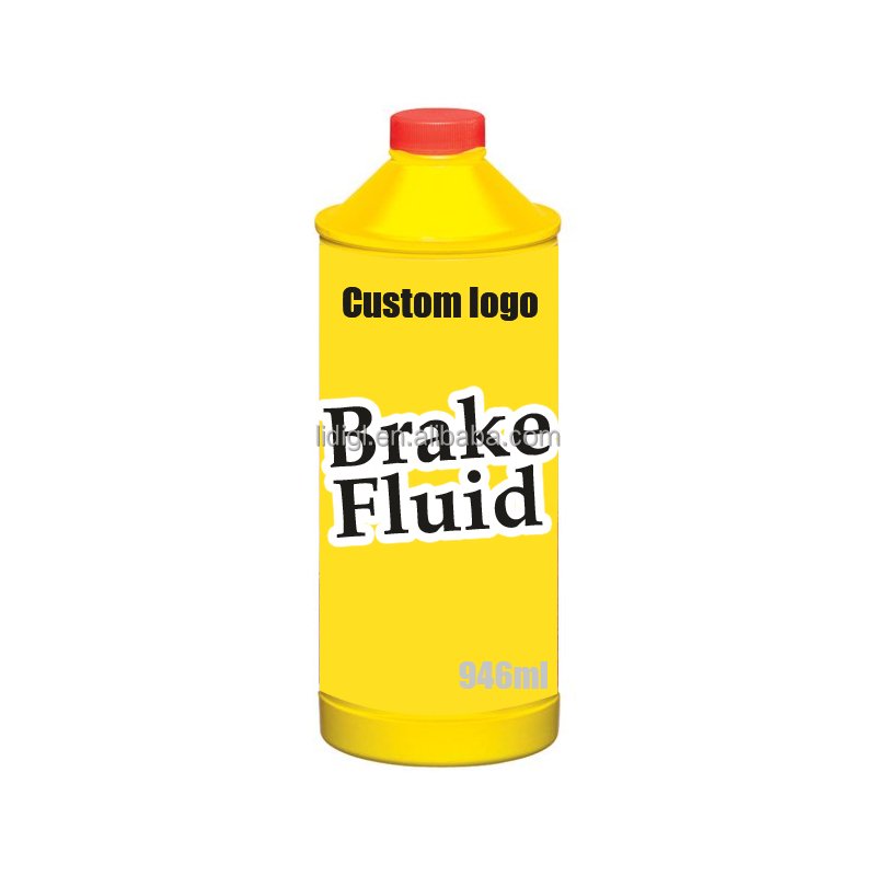 DOT3 DOT4 Synthetic Brake Fluid Yellow Glycol Ether Lubricant Oil Premium Brake Lubricants