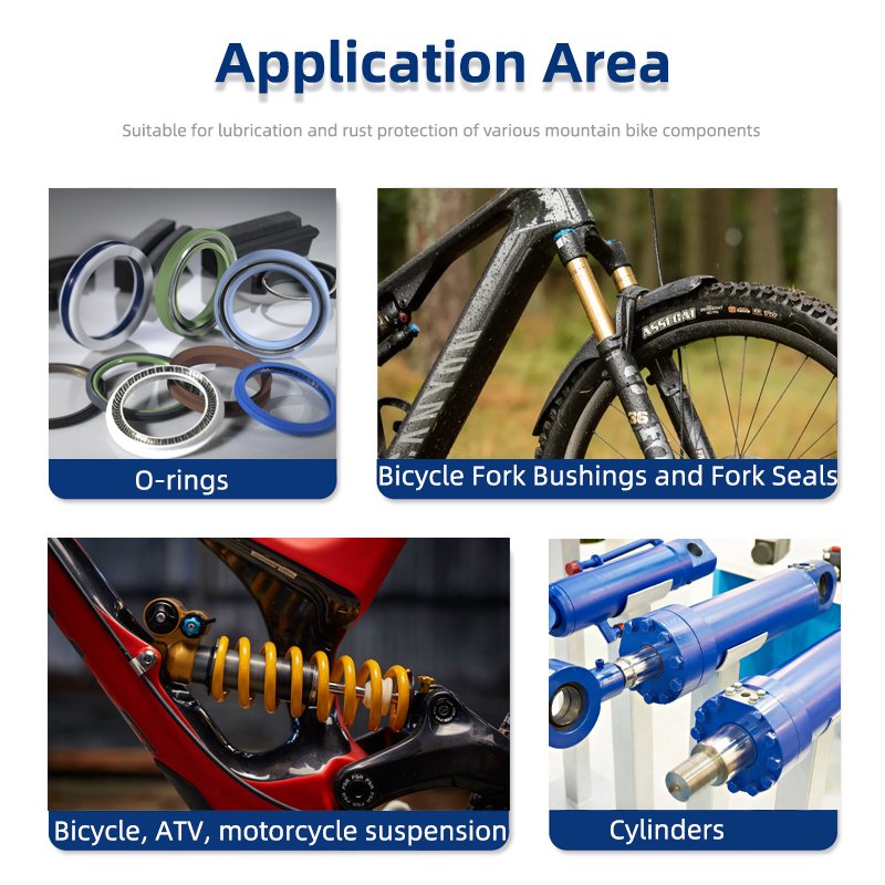 Friction Reducing Dynamic Sealing Grease Assembly Grease for Bicycle Fork Bushings and Fork Seals