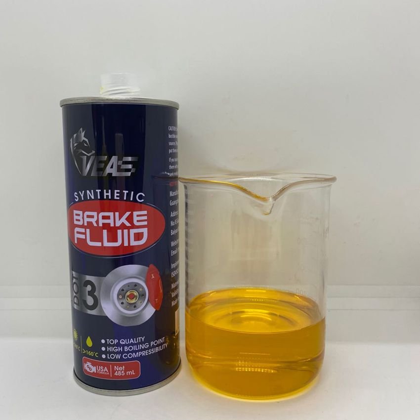 Free Sample Veas Auto High Effective Brake Fluid Dot 3 Heavy Duty Lubricant Synthetic Fluid Brake