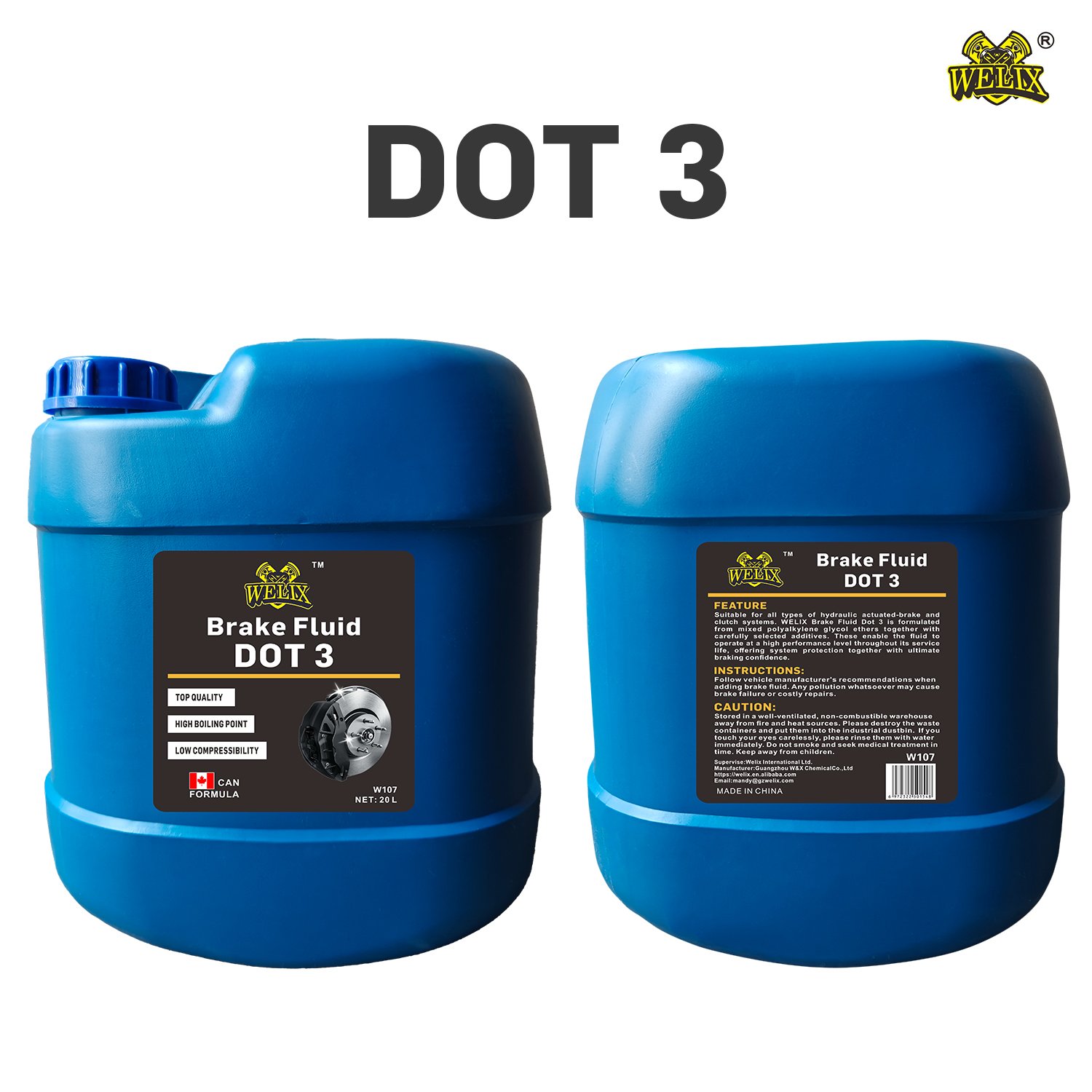 Wholesale Brake Lubricants OEM Factory Dot3 Car Brake Fluid and Clutch Fluid 20L Liquid Base Oil General Composition