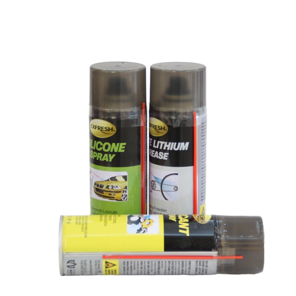 White Lithium Grease & Silicone Spray Lubricant for Car Door Window Lock Valve-for Bicycle Brake Comprehensive Brake Lubricants