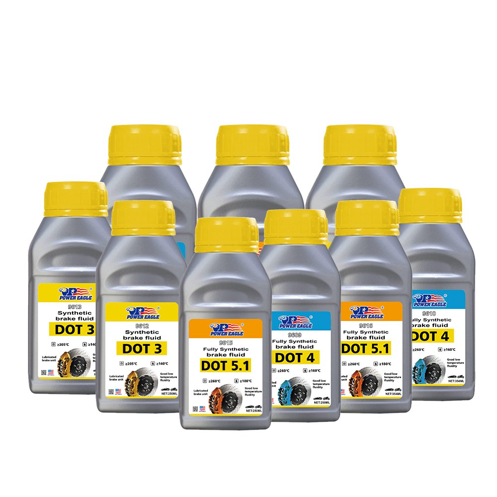 Heavy Duty High Quality Car Brake Fluid Dot 3 Hydraulic Dot4 Brake Oil
