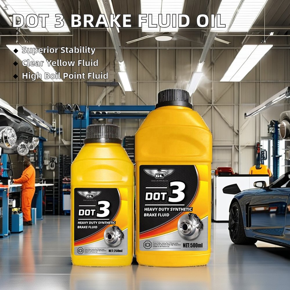 GL Premium High-Performance Automotive Brake Fluid for Hydraulic Braking Systems