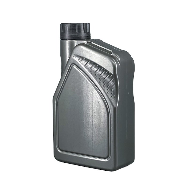 Wholesale 1 Liter Custom Dark Grey Lubricants Bottle Mobil Empty Engine Oil Bottle for Car Use