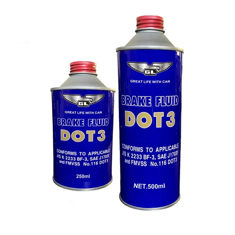 250ML& 500ML Factory Brake Fluid Dot3 Free Sample Lubricant OIL for Clutch