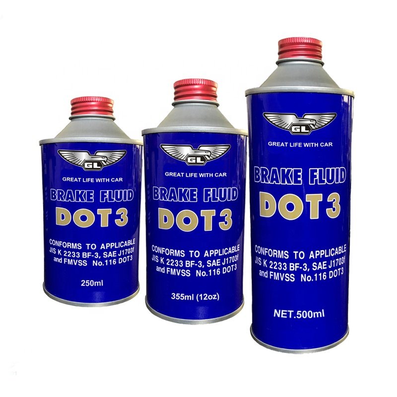 250ML& 500ML Factory Brake Fluid Dot3 Free Sample Lubricant OIL for Clutch