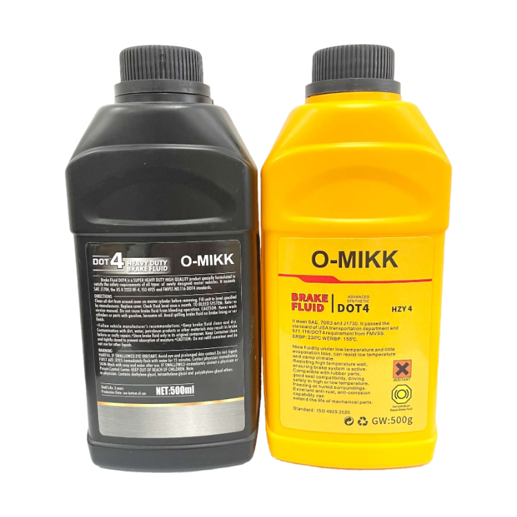 Brake Fluid 500ml Bottle Dot4 Lubricant Synthetic Brake Fluid
