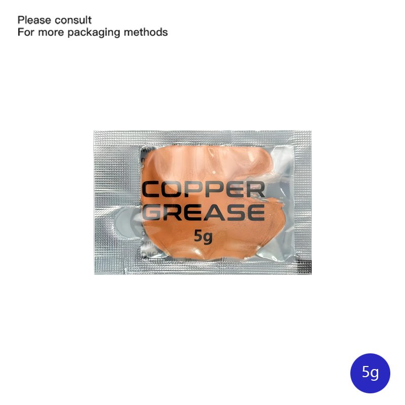 5g Small Bagged Anti-seize Lubricating Grease. Rust-proof and Wear-resistant. Protects Metal. Copper-based Anti-seize Paste.