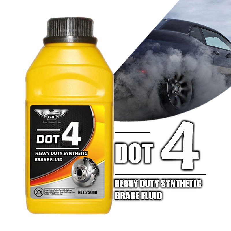 High Quality DOT4 & DOT3 Brake Fluid for Car Liquid Lubricant in Brake Oil Containers Importable