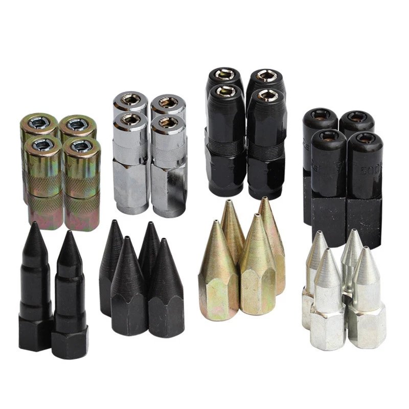 Grease Gun Coupler High Pressure Fitting Double Handle Filling Fits All Car Grease Guns