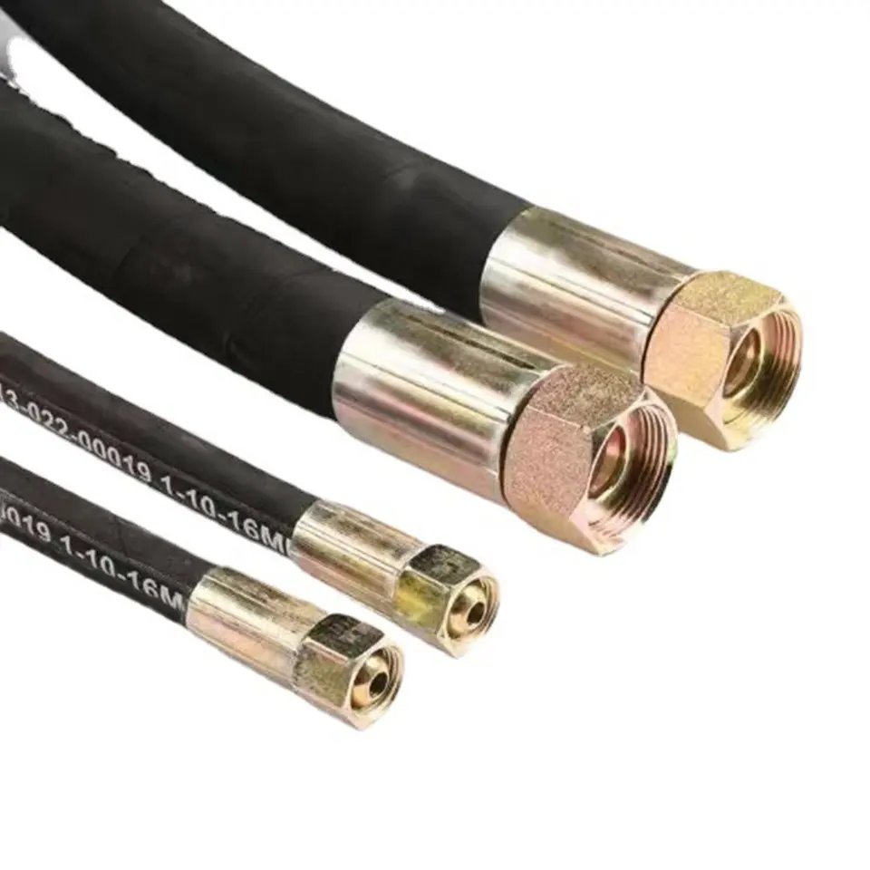 Oil Hose Hydraulic Rubber Professional Manufacturer 70 Mpa High Pressure 2 Meters Sand Spray Gun with Glue Hose