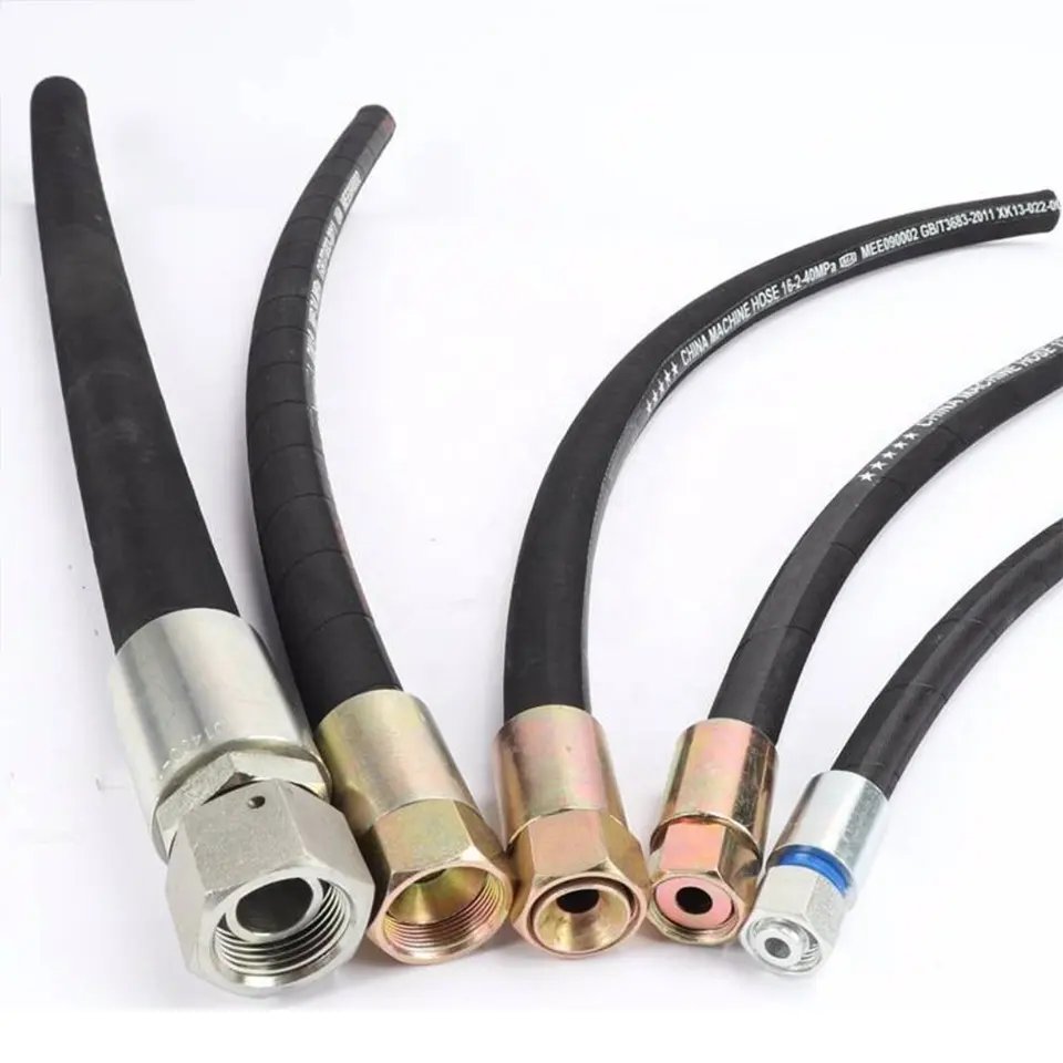 Oil Hose Hydraulic Rubber Professional Manufacturer 70 Mpa High Pressure 2 Meters Sand Spray Gun with Glue Hose