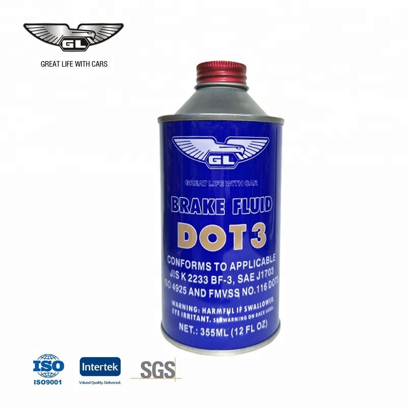 Car Care Lubricants Fully Synthetic Blue Color Liquid Brake Fluid Oil