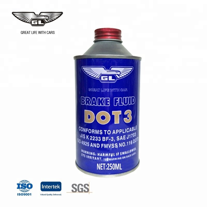 Car Care Lubricants Fully Synthetic Blue Color Liquid Brake Fluid Oil