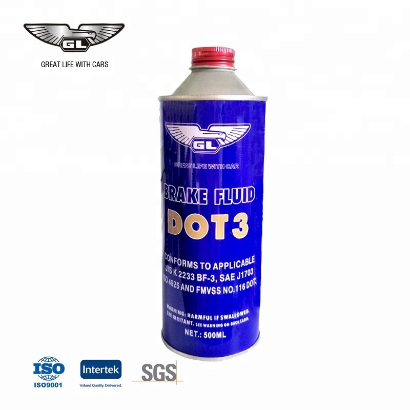 Car Care Lubricants Fully Synthetic Blue Color Liquid Brake Fluid Oil