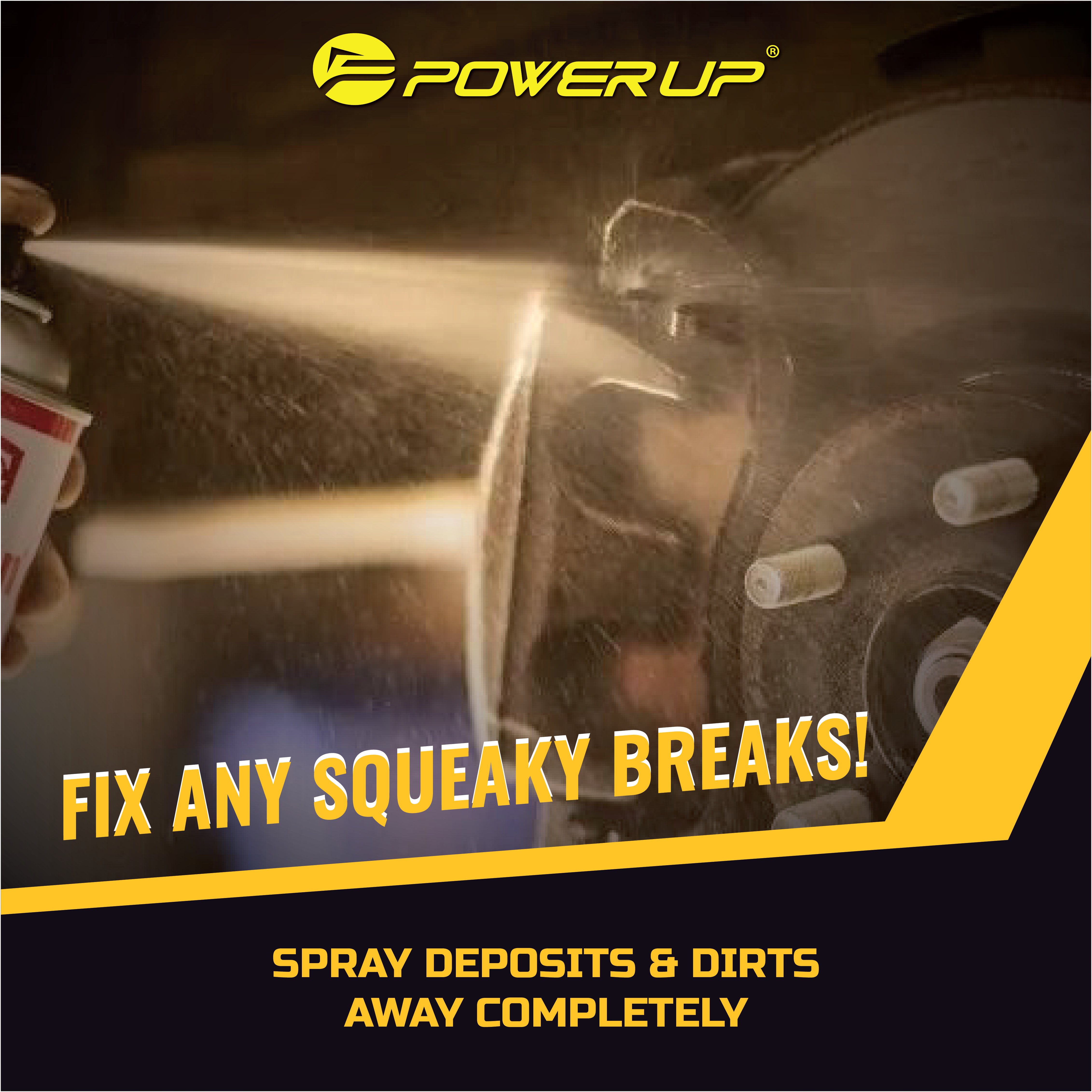 Power up 420ML Brake and Parts Cleaner Premium Brake Lubricants Product