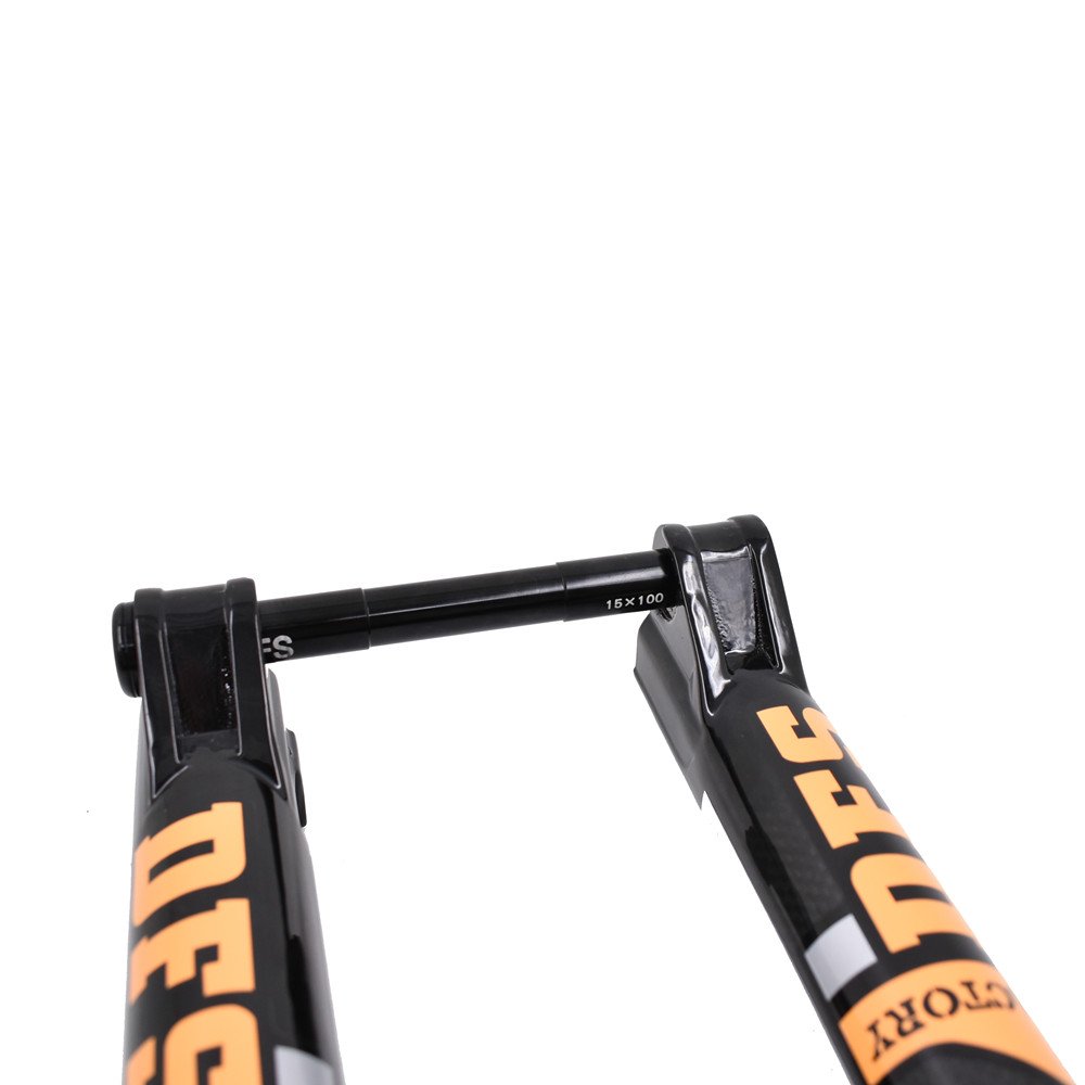 1.39kg Carbon DFS air Fork DFS-RLC-TP-TC-15X100 Bicycle Suspension Fork Mountain Bike Rebound Adjust 26-29er