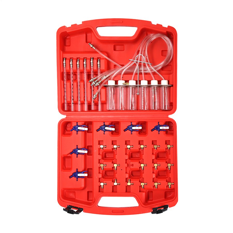 Auto Repair Tools Diesel Diagnostic Injector Flow Test Adaptor Set Meter Cylinder Common Rail Adaptor Fuel Tester Set