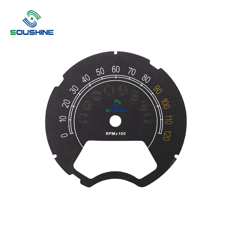 New Design Custom Silk Screen Printing 2D Dashboard Dial Display Face Plate Speedometer For Universal Cars