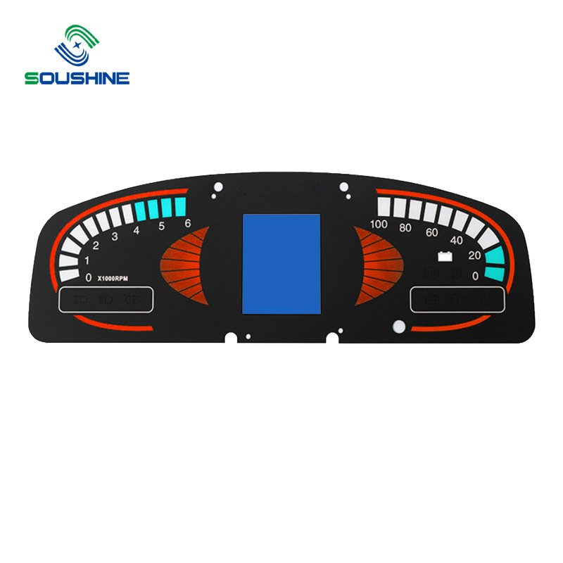 New Design Custom Silk Screen Printing 2D Dashboard Dial Display Face Plate Speedometer For Universal Cars