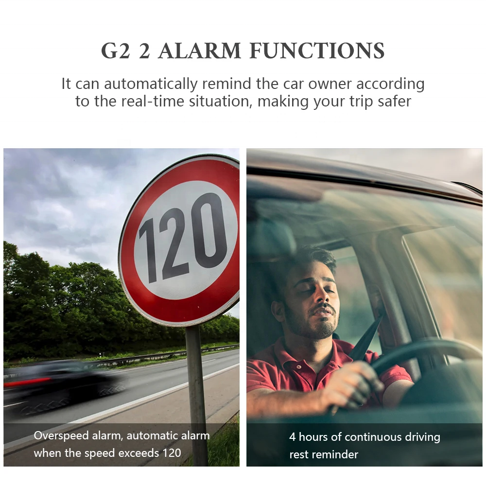 2025 Popular G2 Smart Auto Universal HUD Speedometer LED Display GPS Car Gauge with Head-Up-Displays Feature