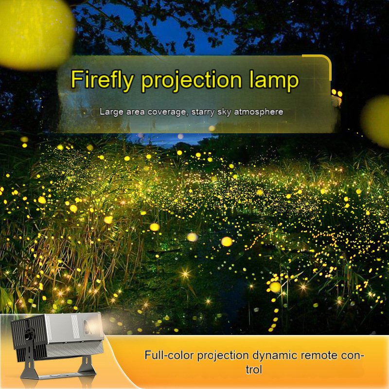 30W Full Color LED Laser Projection Light Dynamic Firefly Starry Atmosphere Lamp Outdoor IP67 Waterproof Laser Light