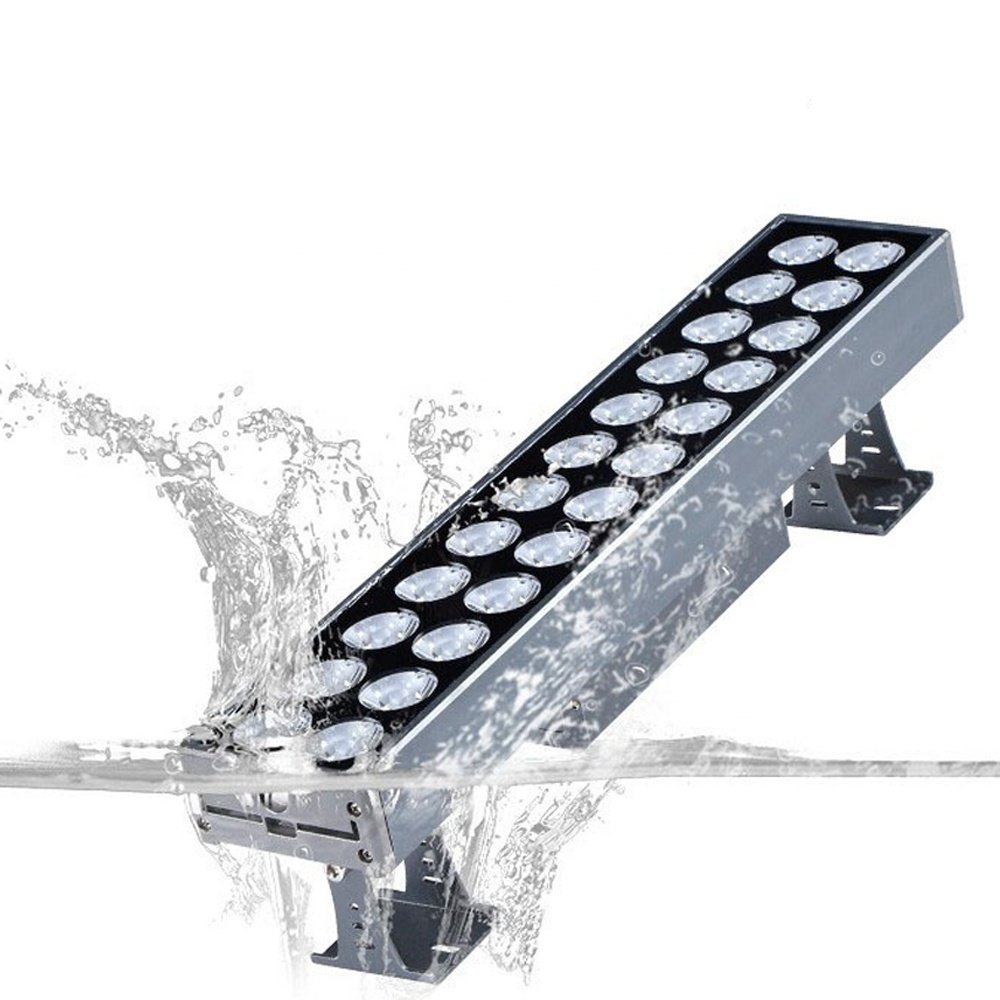 48W DMX Facade Led Wall Washer Spotlight AC220V Warm White Dimmable Exterior Floodlight Outdoor Architectural Landscape Lighting