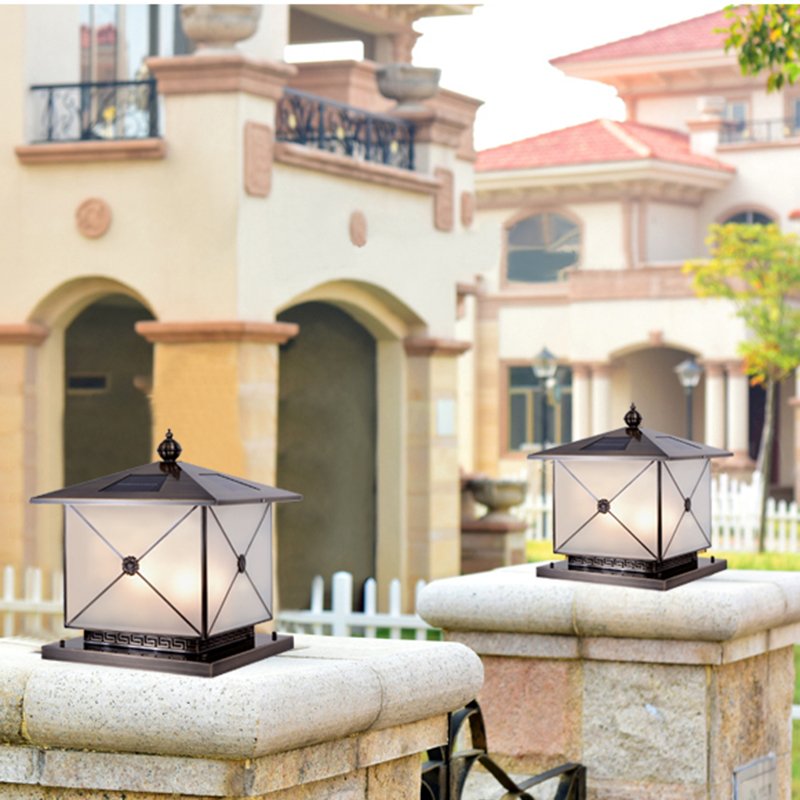 Solar Fence Light Outdoor LED Pillar Light for Garden Outdoor Post Top Lamp Led Solar Light