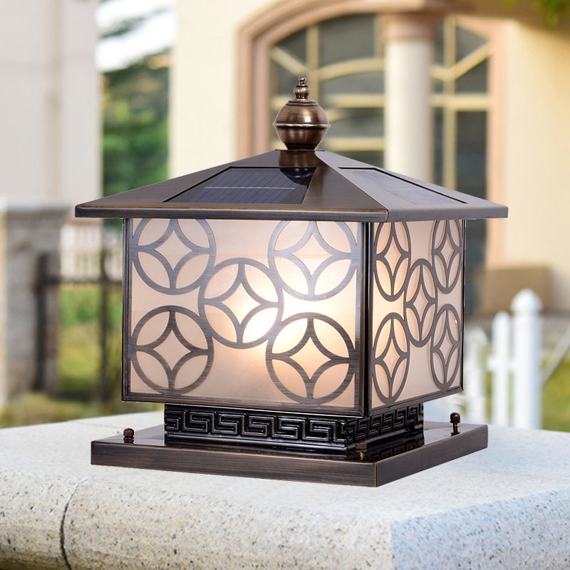 Solar Fence Light Outdoor LED Pillar Light for Garden Outdoor Post Top Lamp Led Solar Light