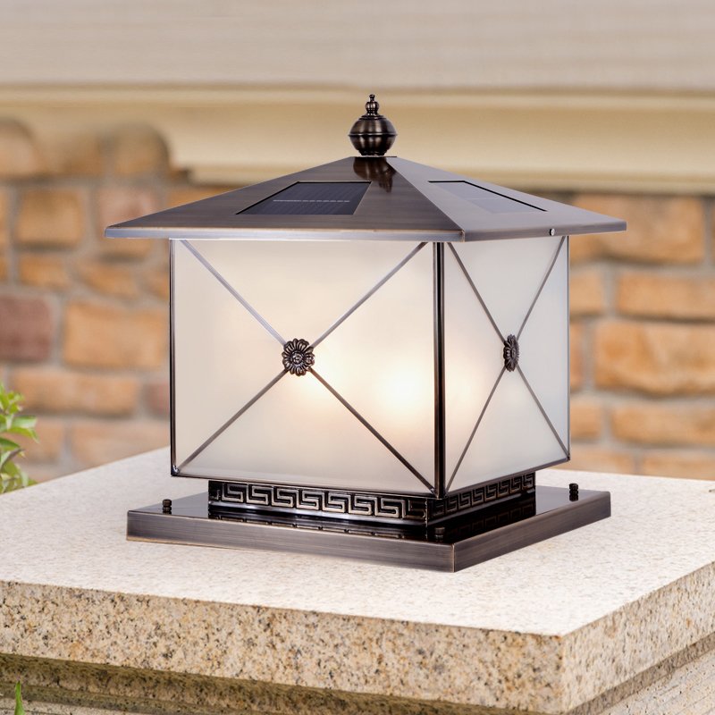 Solar Fence Light Outdoor LED Pillar Light for Garden Outdoor Post Top Lamp Led Solar Light