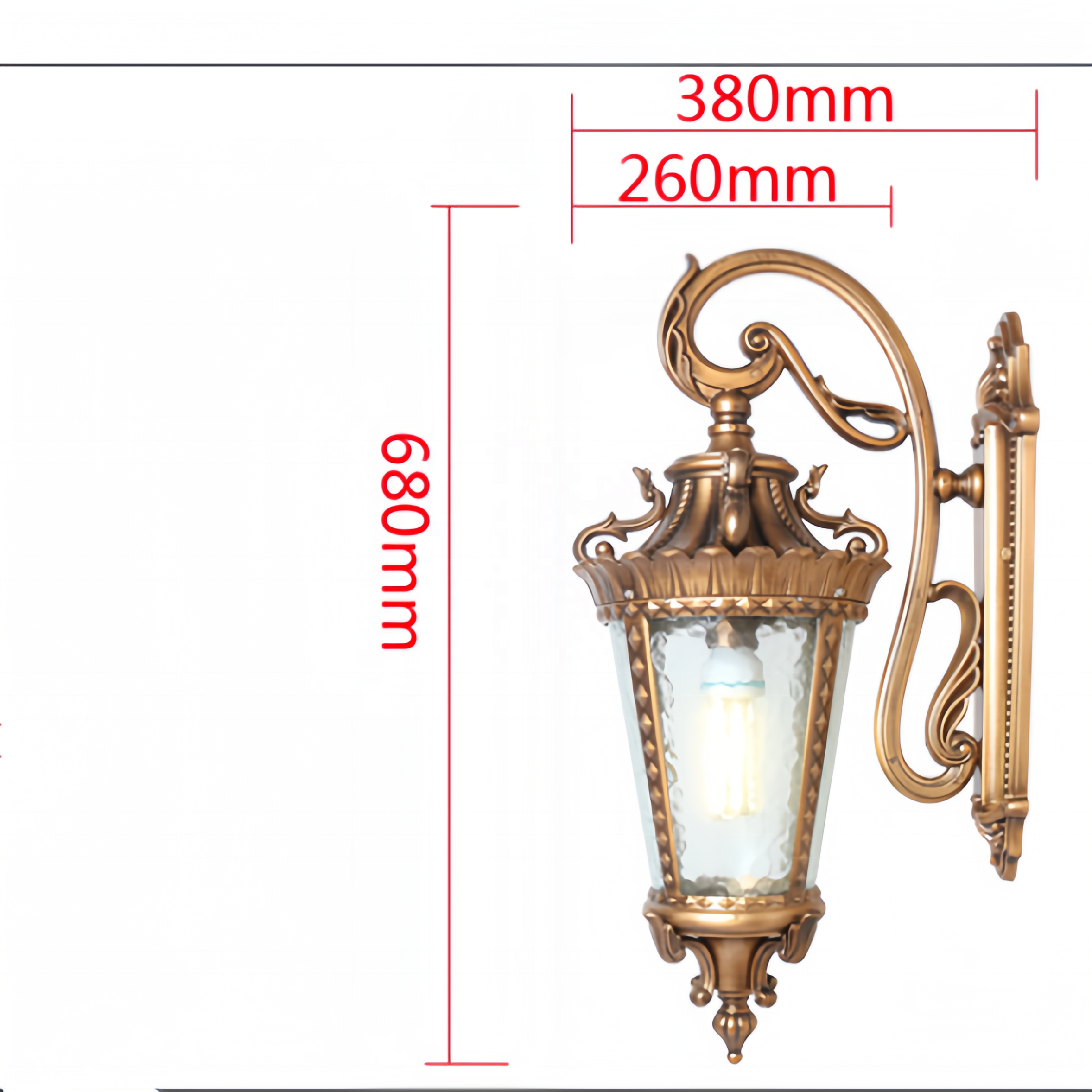 High Quality LED Indoor and Outdoor Wall Lights Waterproof IP65 E27 Porch Balcony Garden 3000K Wall Lights