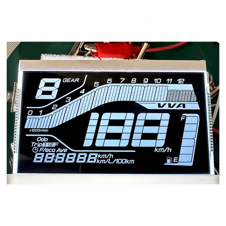 Factory Price Custom Segment Glass Panel Electric Scooter Display Screen Motorcycle Speedometer LCD Display LCD For Speedometer