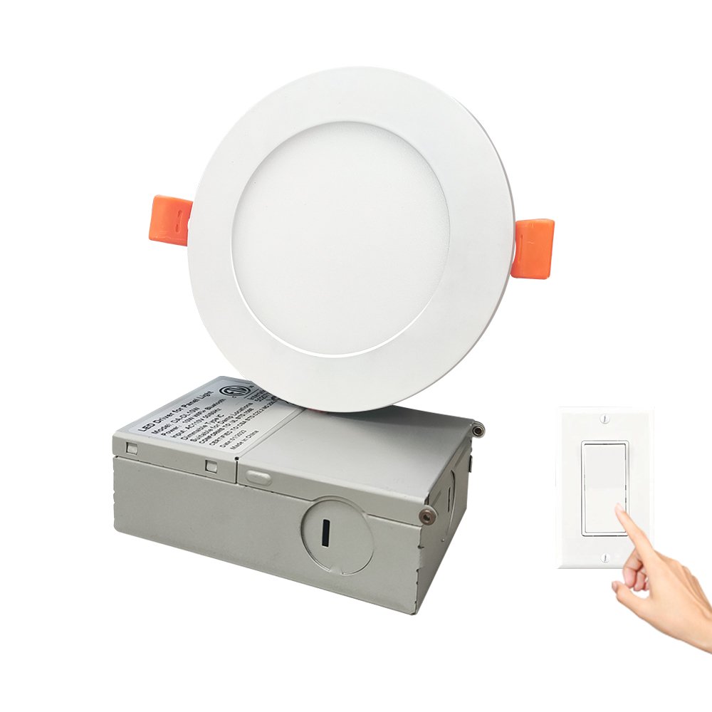 Triac Dimmable ETL(5004879) Light Panel Led 12w 6'' 3CCT Wall Switch Led Pot Light for Home Use