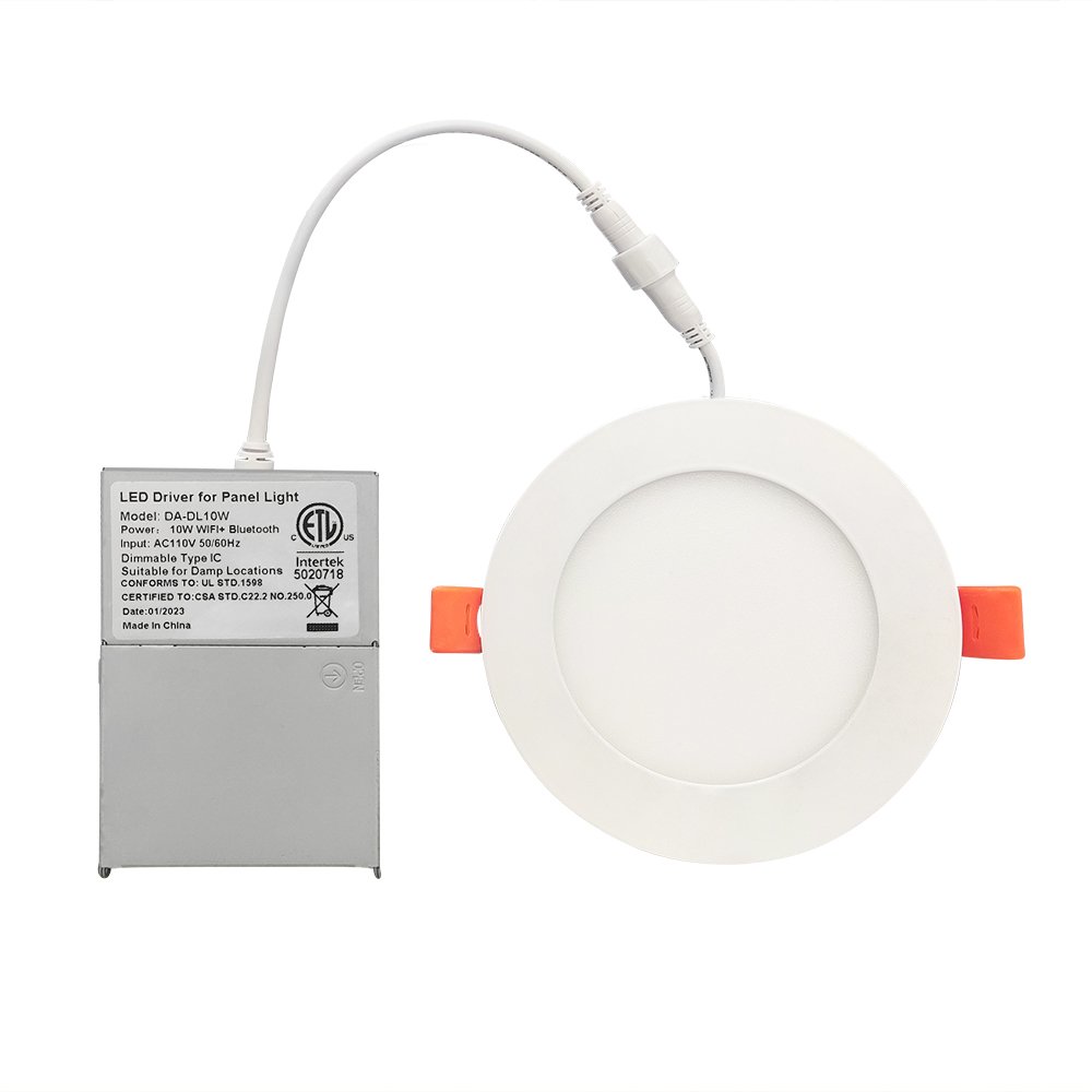 Triac Dimmable ETL(5004879) Light Panel Led 12w 6'' 3CCT Wall Switch Led Pot Light for Home Use