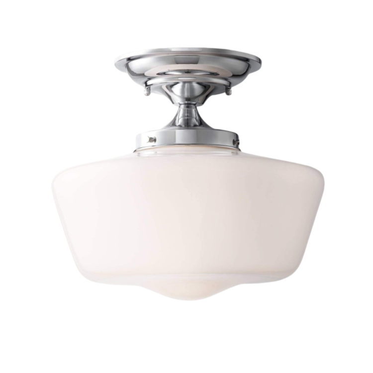 Vintage LED Flush Mount Ceiling Light Home Bedroom Living Room Opal Glass Lamp Shades Iron Base Switch Control Indoor Lighting