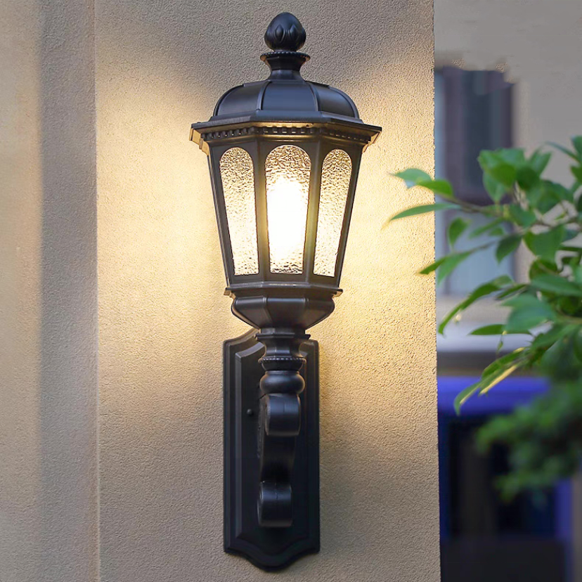 European Style Large Retro Classic Outdoor Villa Lamp Antique Front Door Wall Lamp Garden Waterproof