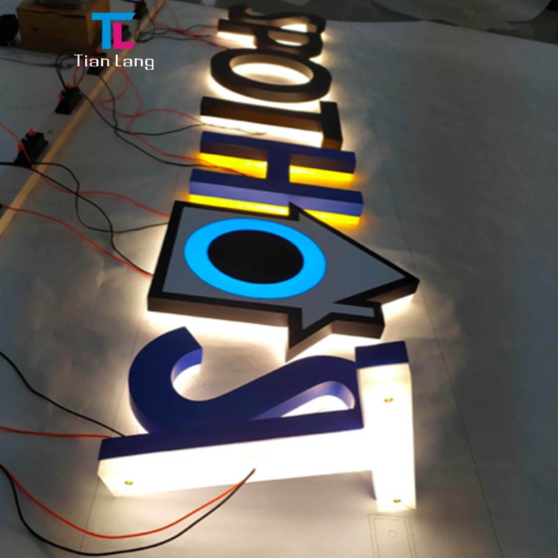 acrylic led letter sign shop frontlit 3d letter sign led alphabet signage led channel letter sign