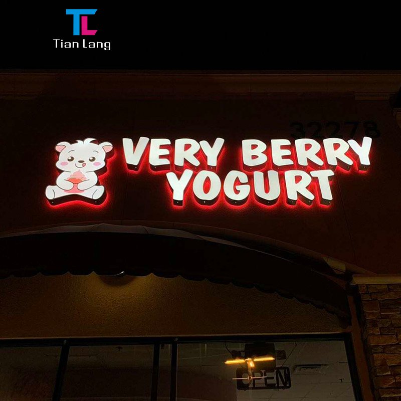 acrylic led letter sign shop frontlit 3d letter sign led alphabet signage led channel letter sign