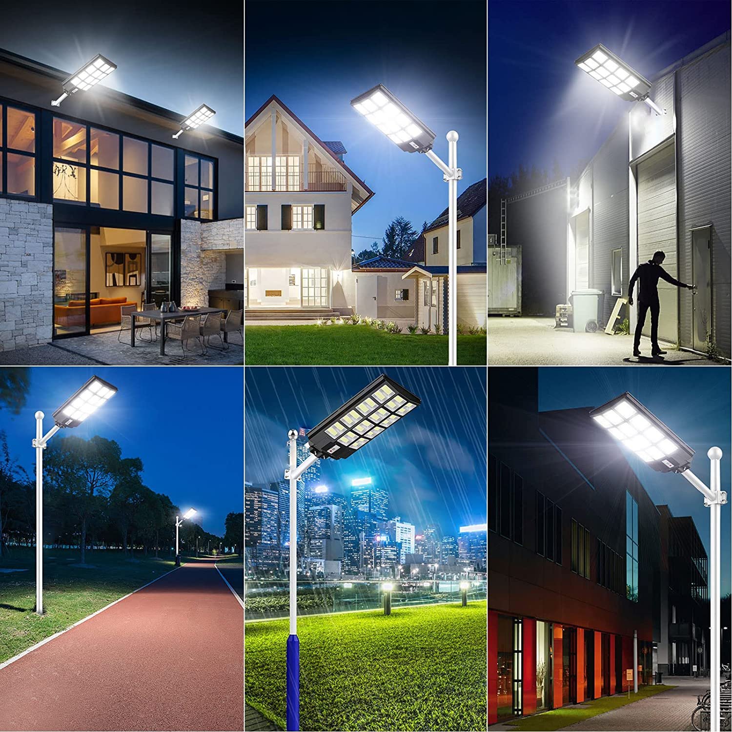 Garden Solar Lights Outdoor Luces Led Waterproof High Powered 1200w IP65 LED Street Solar Lamp