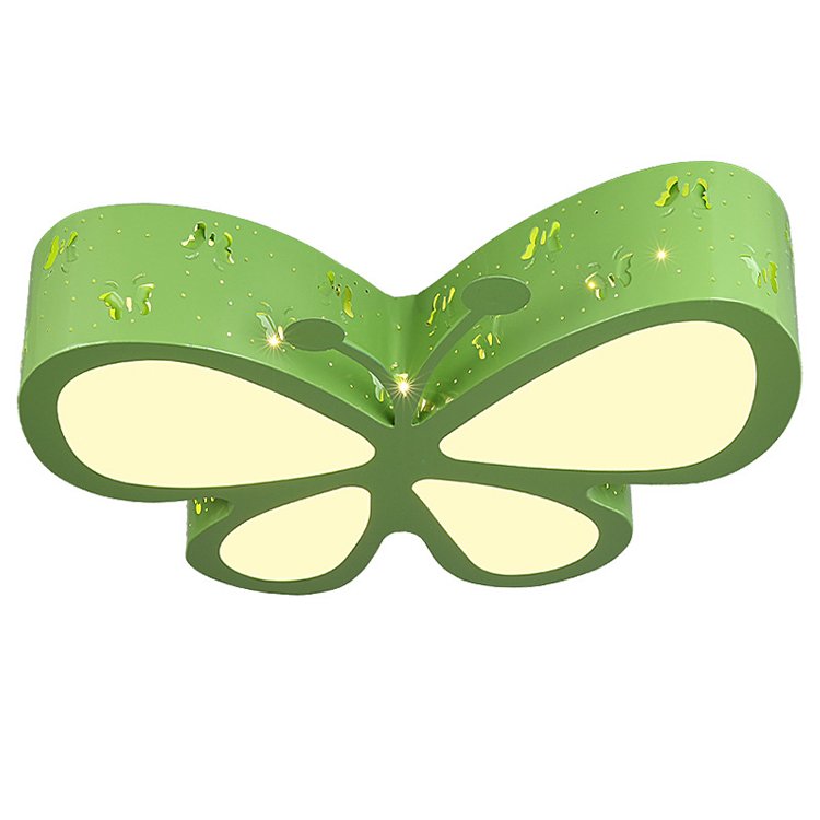 Cartoon butterfly LED Children's Room Ceiling Light Three Color Stepless Dimming Kindergarten Eye protection Ceiling Light